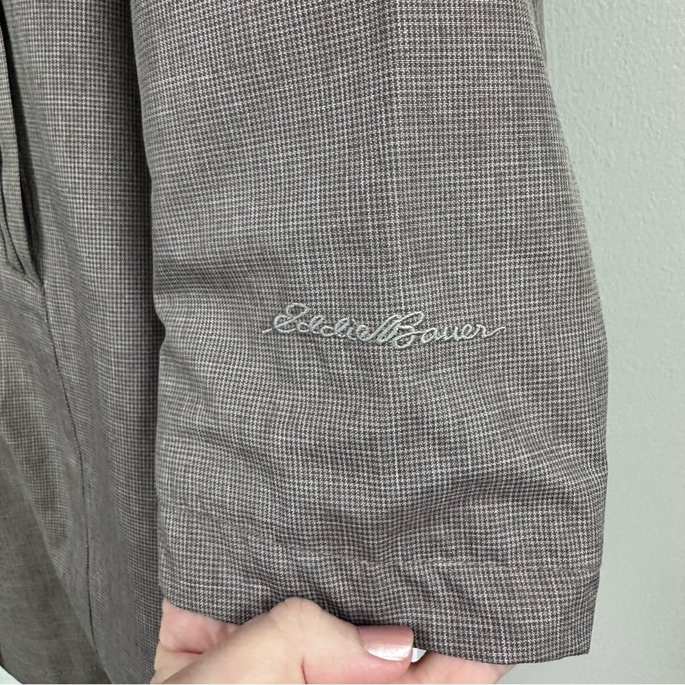 Eddie Bauer Weather Edge Rain Jacket Women's Hooded - Brown - Picture 7 of 11